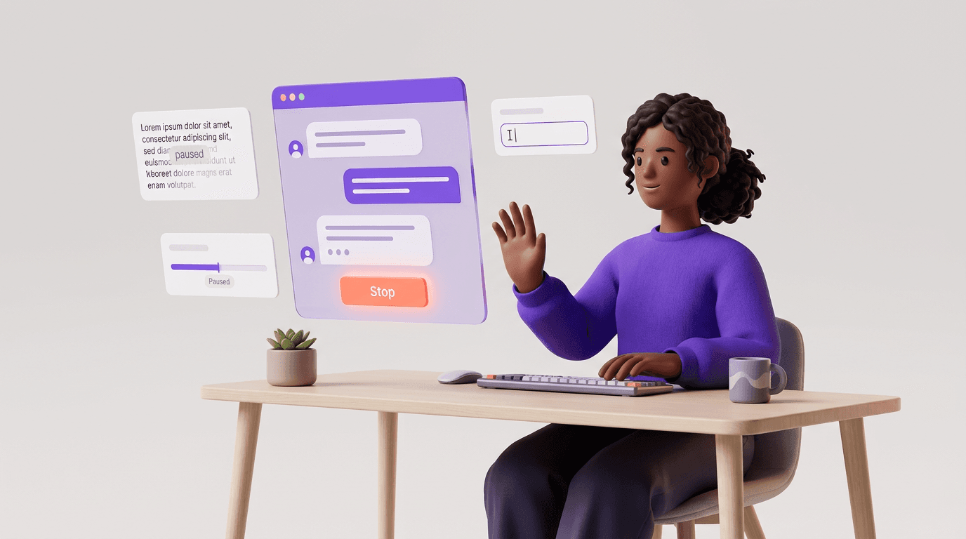 You Are in Control: Stop, Steer, and Stay in Flow